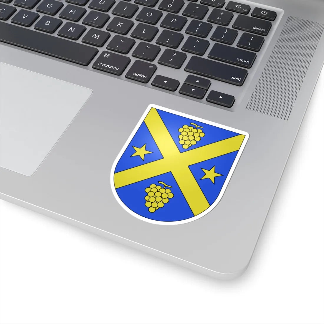 Monnaz-coat of arms (Switzerland) (Coat of Arms) STICKER Vinyl Kiss-Cut Decal - The Sticker Space