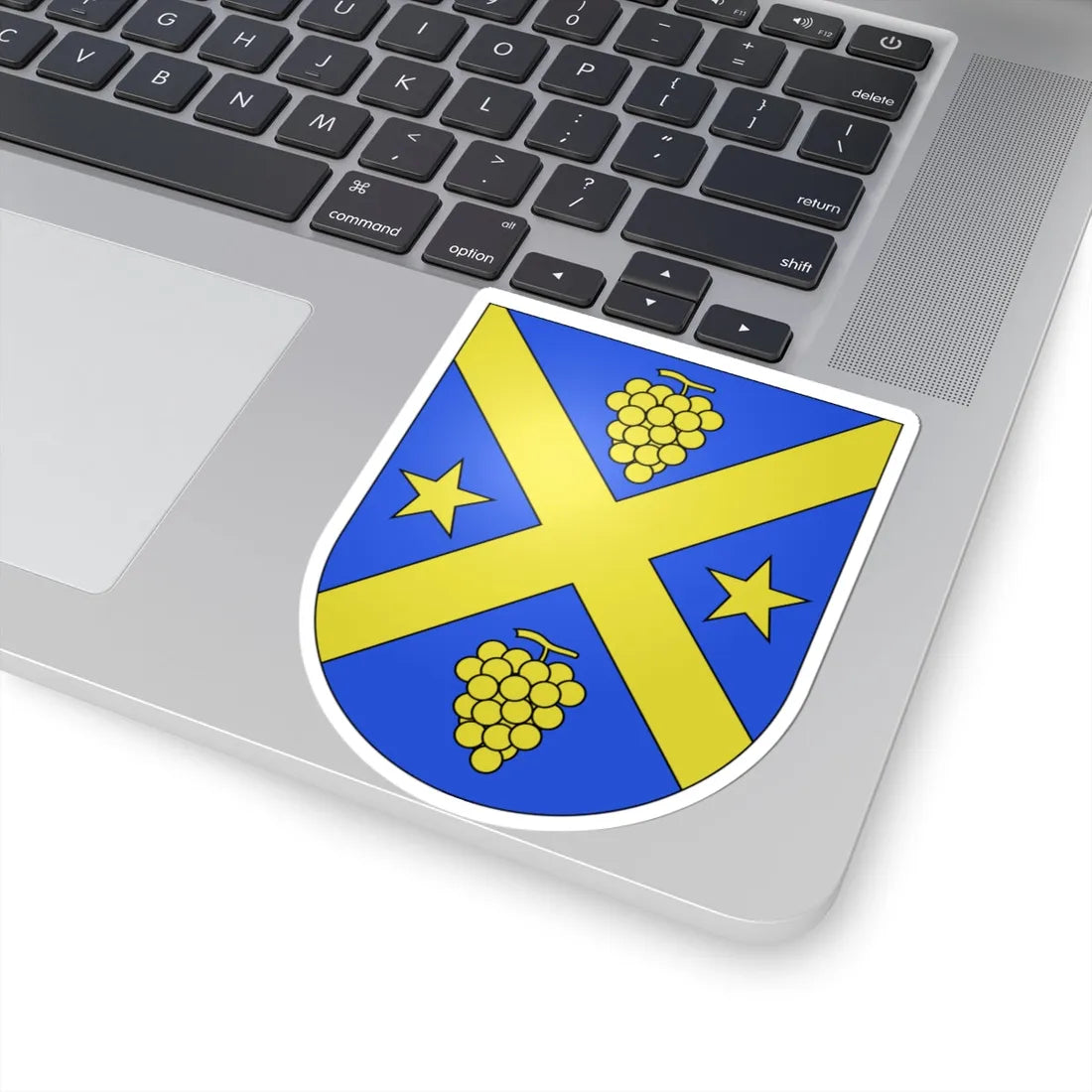 Monnaz-coat of arms (Switzerland) (Coat of Arms) STICKER Vinyl Kiss-Cut Decal - The Sticker Space