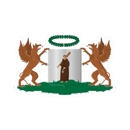 Monnickendam wapen (Netherlands) (Coat of Arms) STICKER Vinyl Kiss-Cut Decal 2 Inch White - The Sticker Space