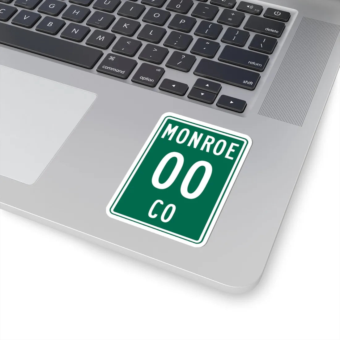 Monroe County OH template (Ohio) (Road Sign) STICKER Vinyl Kiss-Cut Decal - The Sticker Space