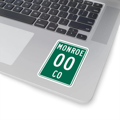 Monroe County OH template (Ohio) (Road Sign) STICKER Vinyl Kiss-Cut Decal - The Sticker Space