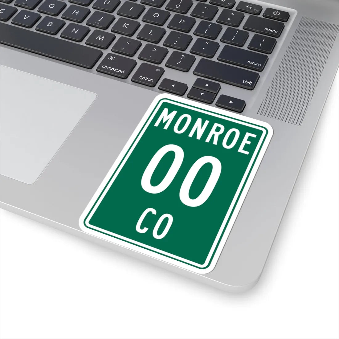 Monroe County OH template (Ohio) (Road Sign) STICKER Vinyl Kiss-Cut Decal - The Sticker Space