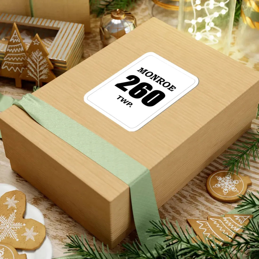 Monroe Township Holmes County Ohio route shield template (Ohio) (Road Sign) STICKER Vinyl Kiss-Cut Decal - The Sticker Space