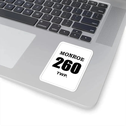 Monroe Township Holmes County Ohio route shield template (Ohio) (Road Sign) STICKER Vinyl Kiss-Cut Decal - The Sticker Space