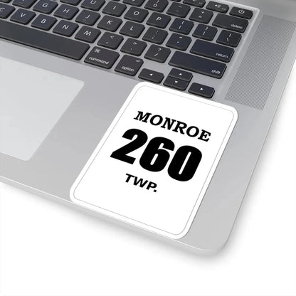 Monroe Township Holmes County Ohio route shield template (Ohio) (Road Sign) STICKER Vinyl Kiss-Cut Decal - The Sticker Space