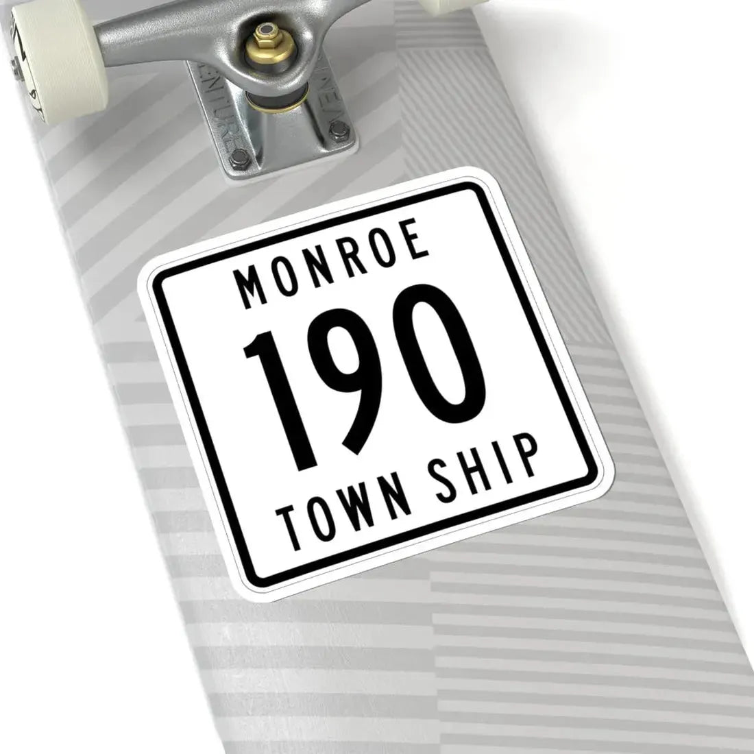 Monroe Township Route 190 Logan County Ohio (Ohio) (Road Sign) STICKER Vinyl Kiss-Cut Decal - The Sticker Space