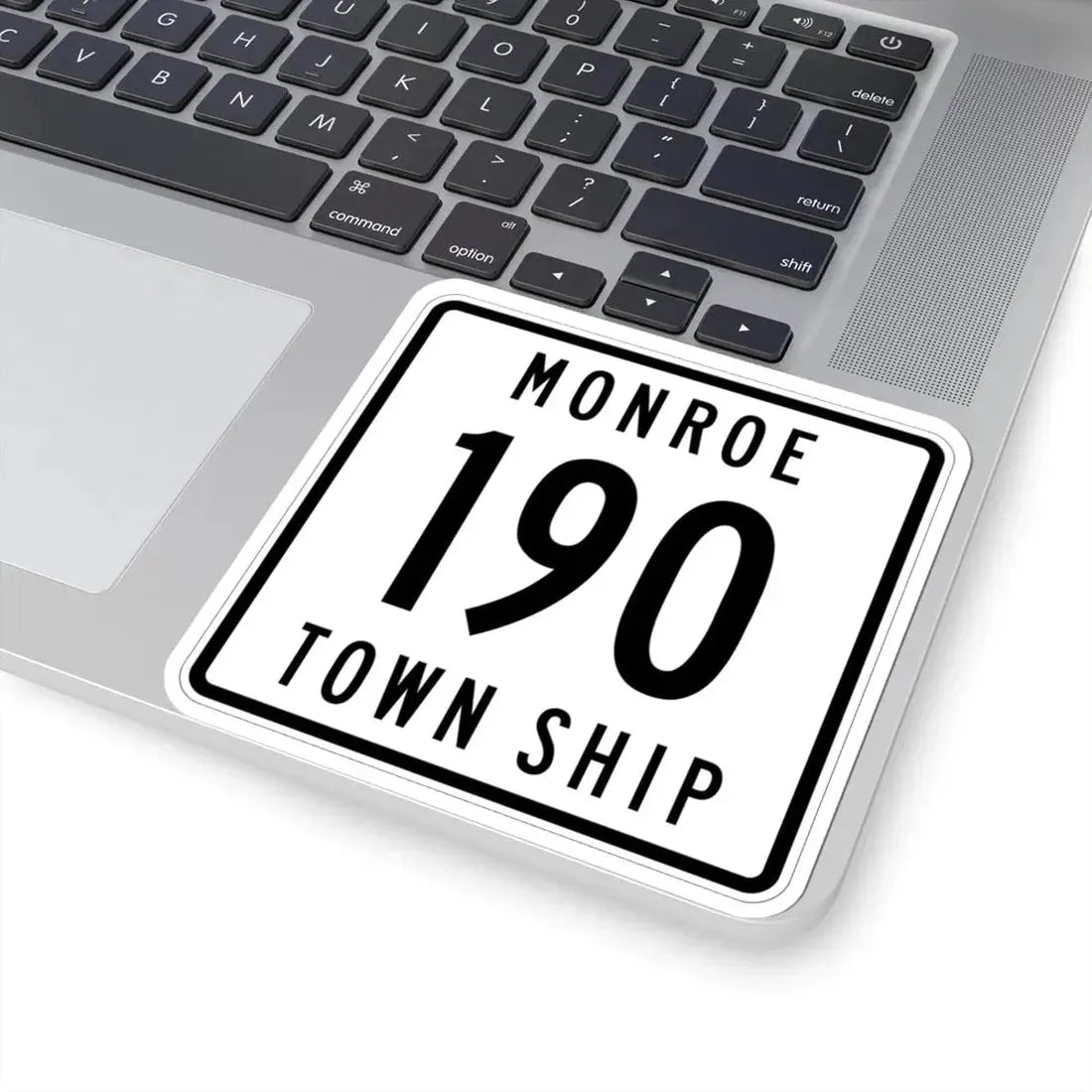 Monroe Township Route 190 Logan County Ohio (Ohio) (Road Sign) STICKER Vinyl Kiss-Cut Decal - The Sticker Space
