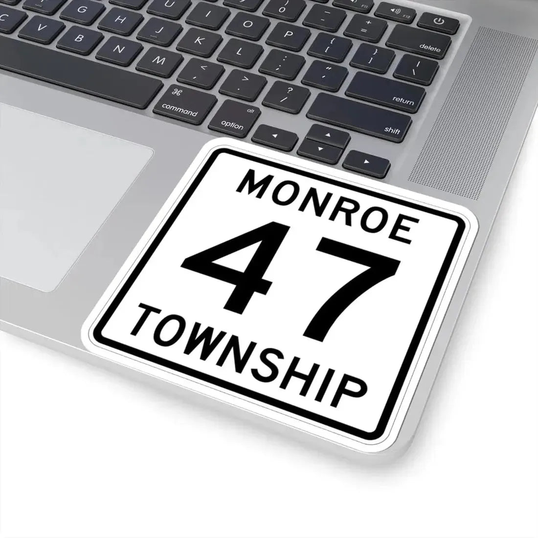 Monroe Township Route 47 Logan County Ohio (Ohio) (Road Sign) STICKER Vinyl Kiss-Cut Decal - The Sticker Space