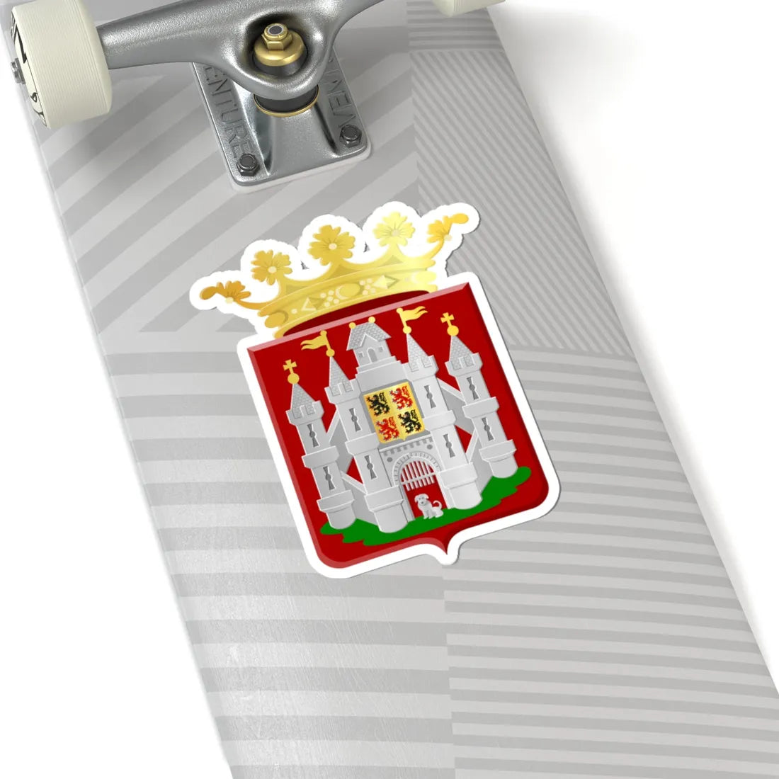 Mons wapen (Belgium) (Coat of Arms) STICKER Vinyl Kiss-Cut Decal - The Sticker Space