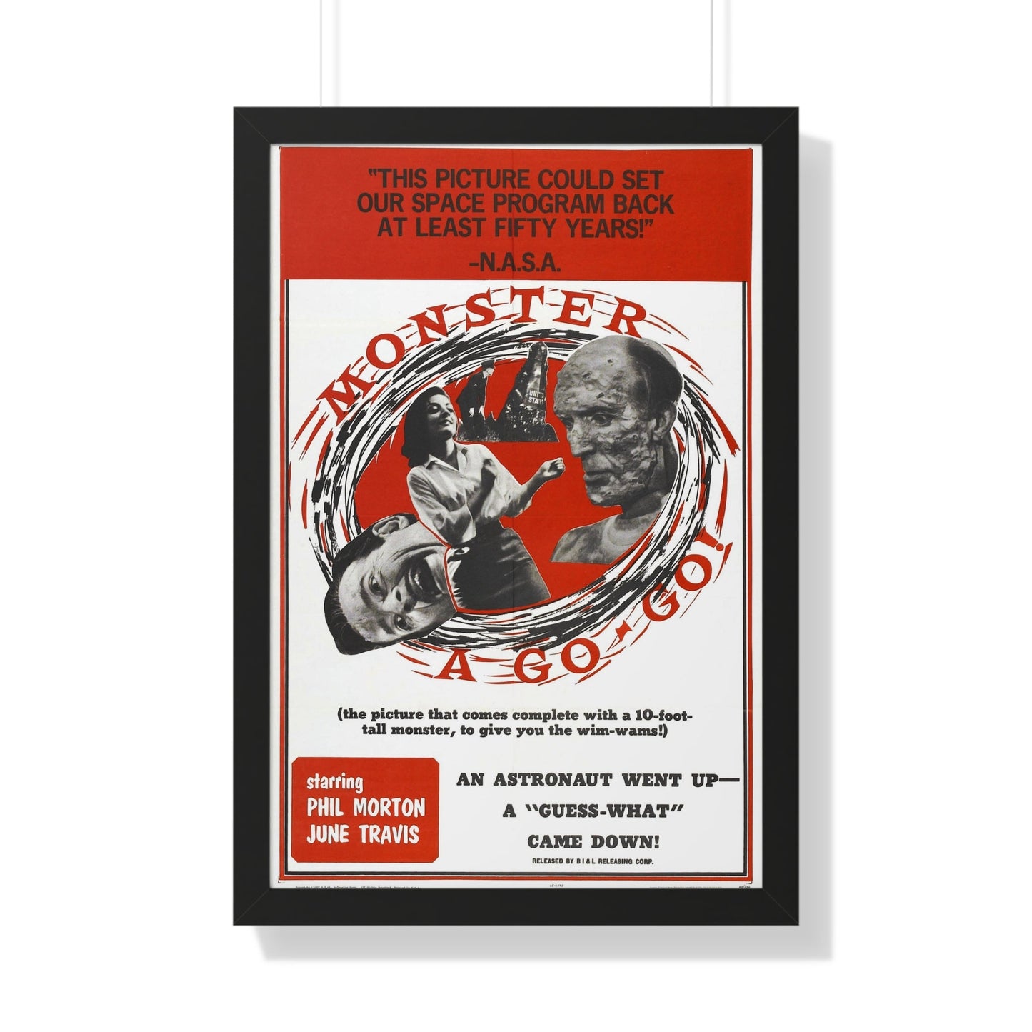 MONSTER A GO-GO 1965 - Framed Movie Poster-20" x 30"-The Sticker Space