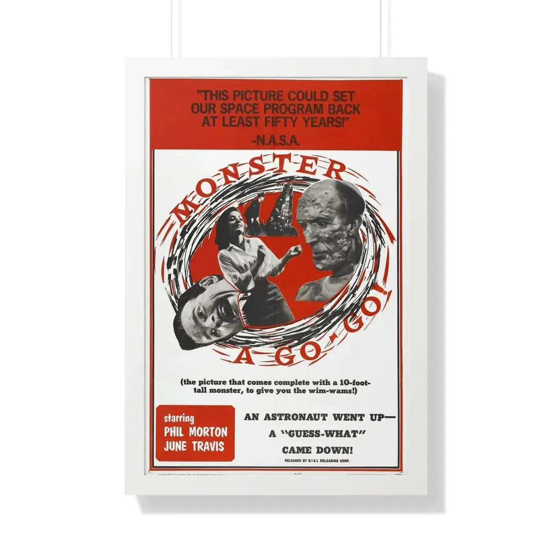 MONSTER A GO-GO 1965 - Framed Movie Poster - The Sticker Space