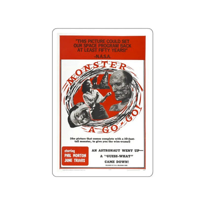 MONSTER A GO-GO 1965 Movie Poster STICKER Vinyl Die-Cut Decal - The Sticker Space