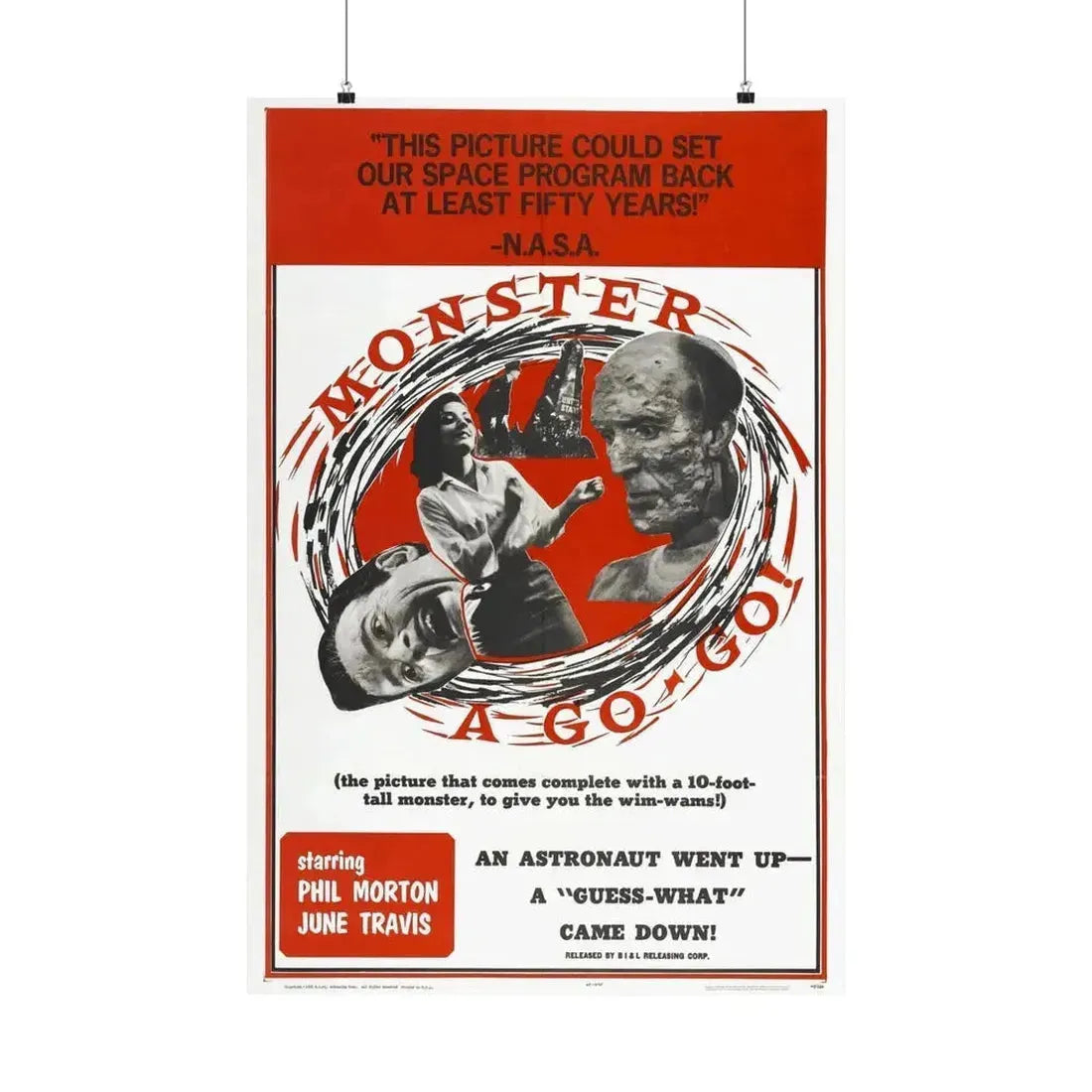 MONSTER A GO-GO 1965 - Paper Movie Poster 24″ x 36″ Matte - The Sticker Space