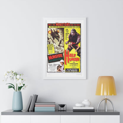 MONSTER FROM GREEN HELL + HALF HUMAN 1957 - Framed Movie Poster-The Sticker Space