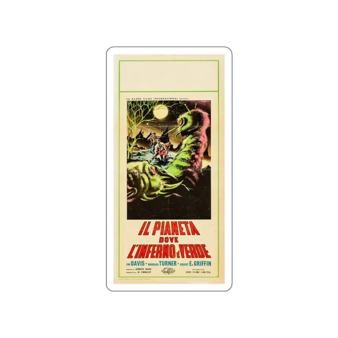 MONSTER FROM GREEN HELL (ITALIAN) 1957 Movie Poster STICKER Vinyl Die-Cut Decal 5 Inch - The Sticker Space