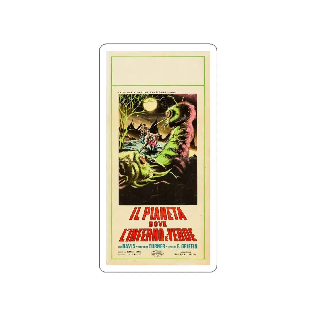 MONSTER FROM GREEN HELL (ITALIAN) 1957 Movie Poster STICKER Vinyl Die-Cut Decal - The Sticker Space
