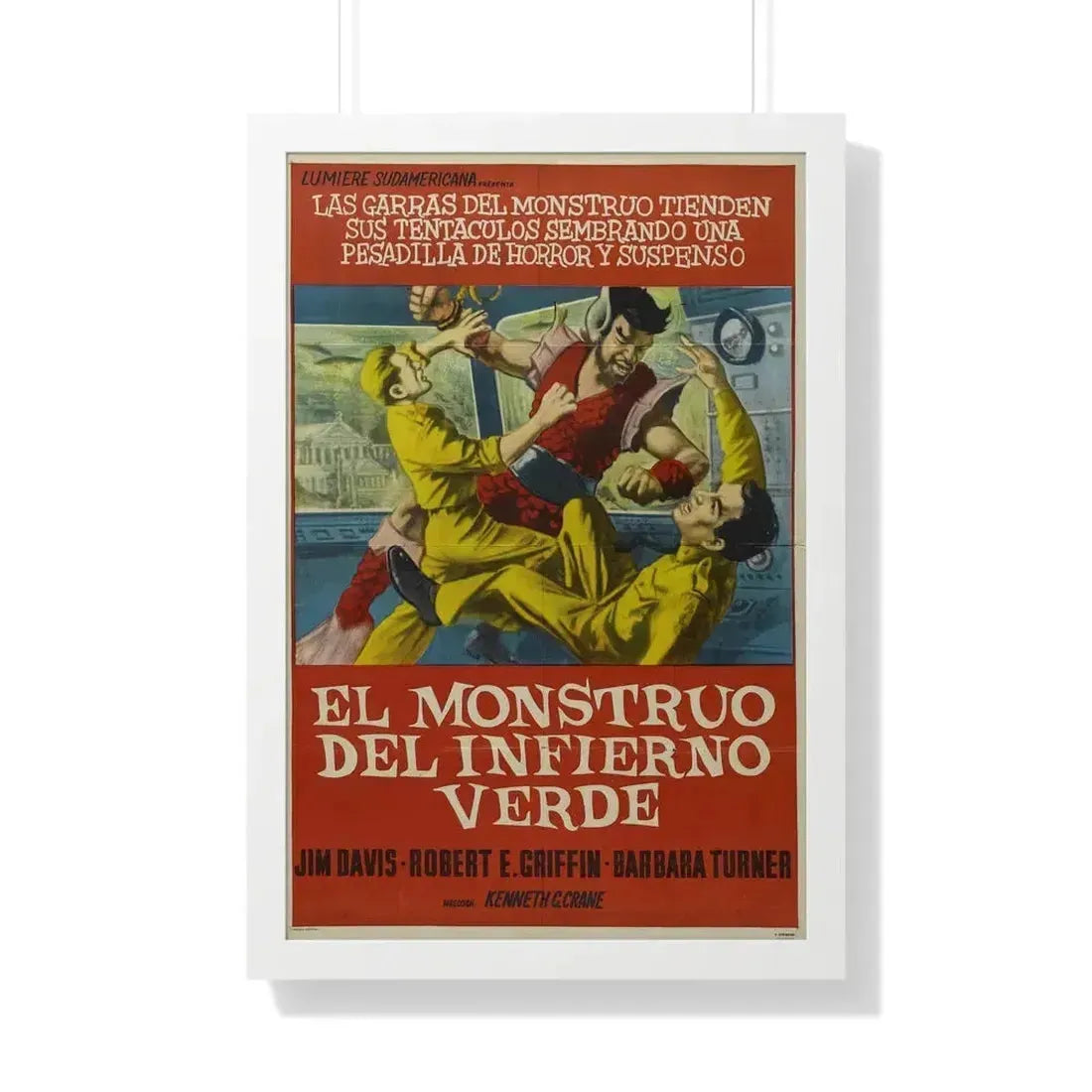 MONSTER FROM GREEN HELL (SPANISH) 1957 - Framed Movie Poster 20" x 30" White - The Sticker Space