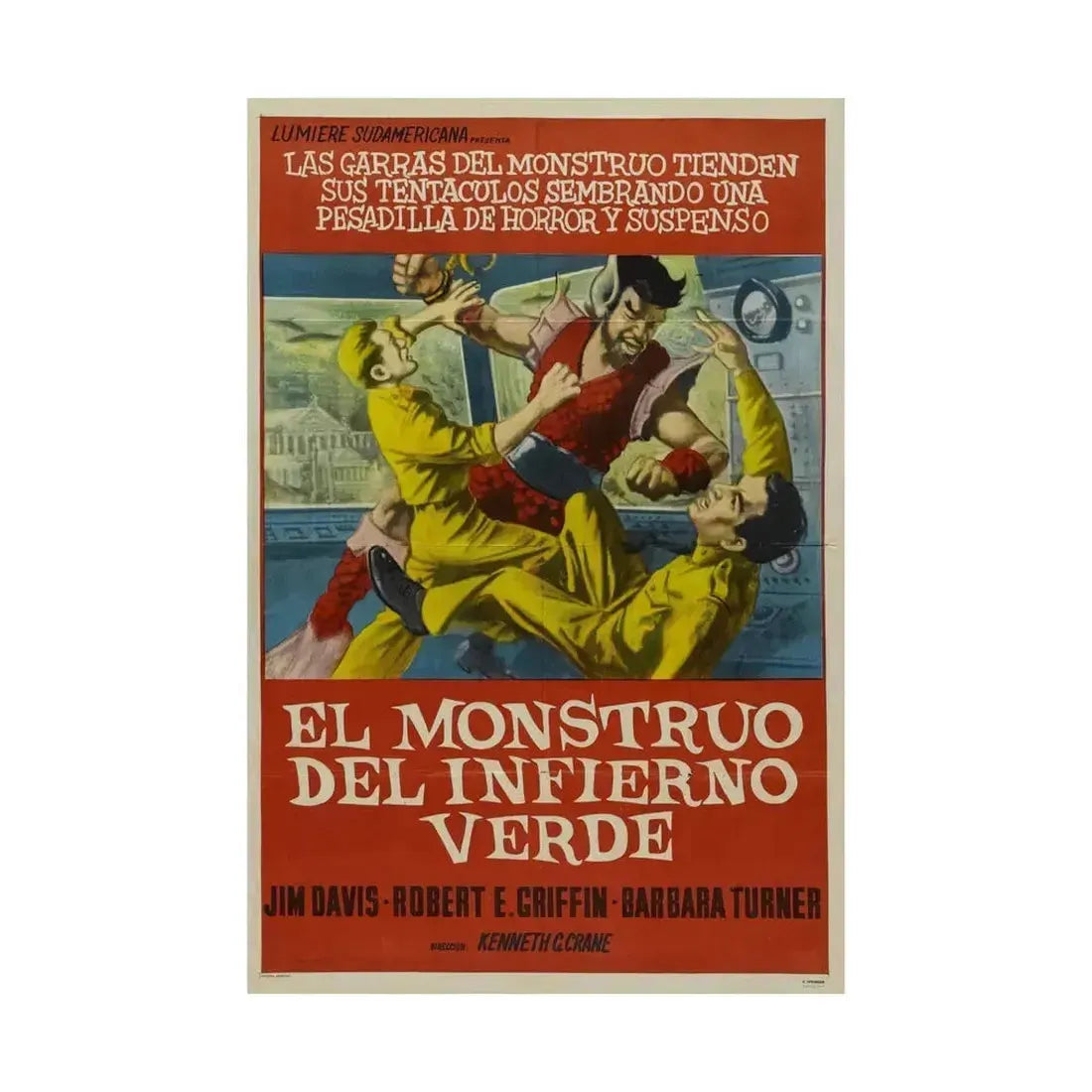 MONSTER FROM GREEN HELL (SPANISH) 1957 - Paper Movie Poster - The Sticker Space