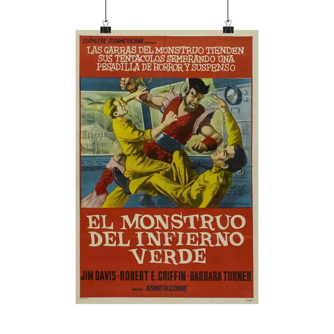 MONSTER FROM GREEN HELL (SPANISH) 1957 - Paper Movie Poster - The Sticker Space
