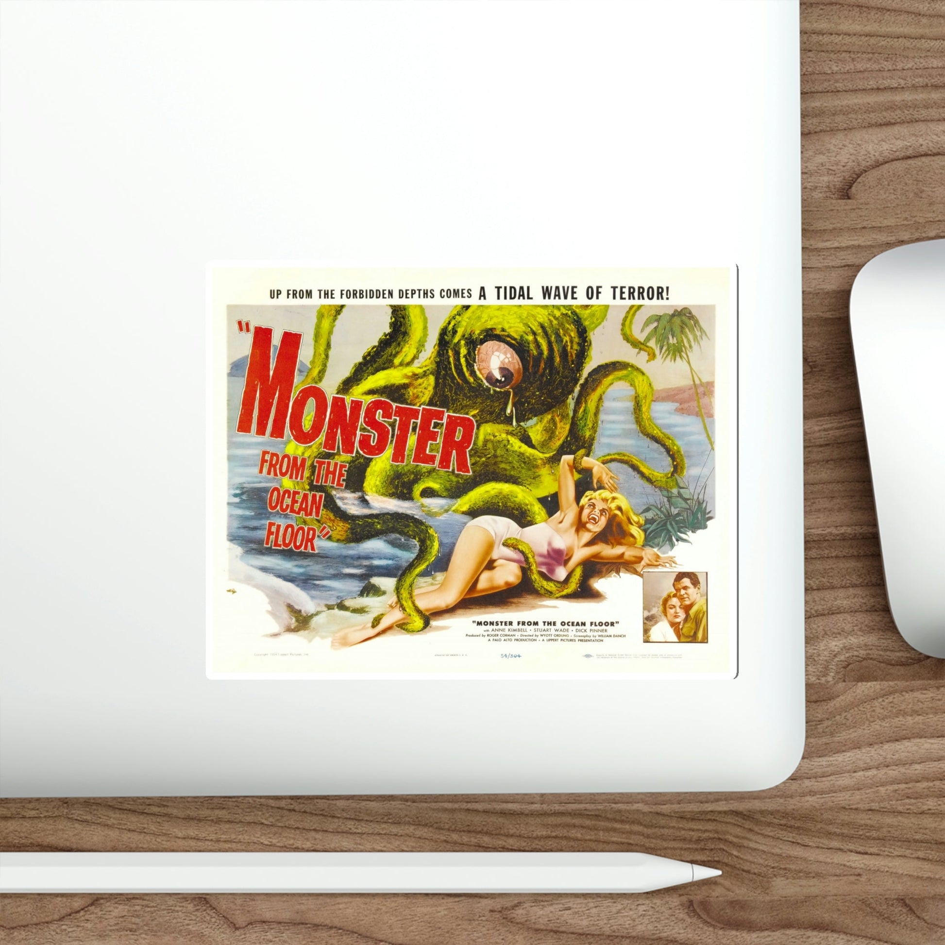 Monster from the Ocean Floor 1954 v2 Movie Poster STICKER Vinyl Die-Cut Decal-The Sticker Space