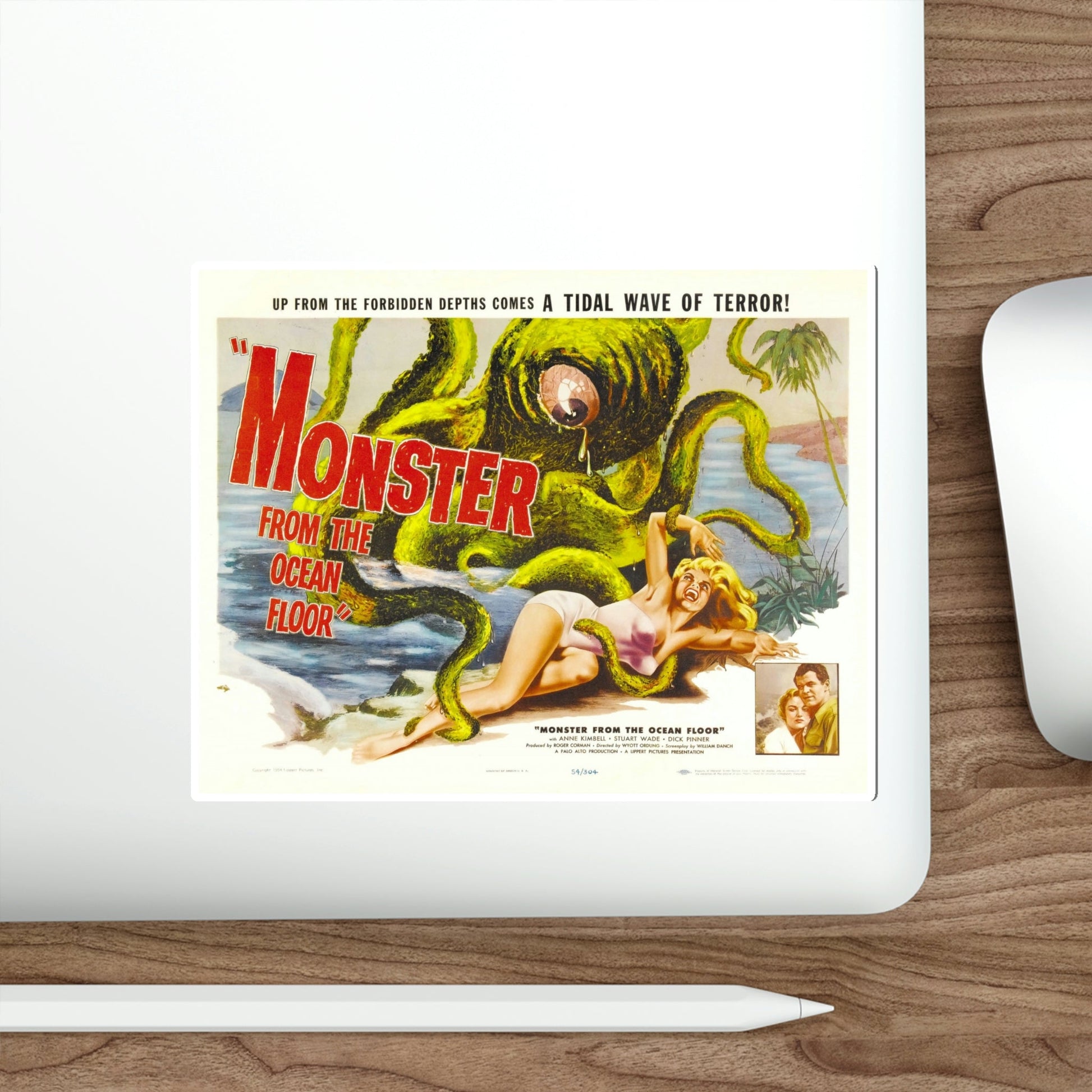 Monster from the Ocean Floor 1954 v2 Movie Poster STICKER Vinyl Die-Cut Decal-The Sticker Space