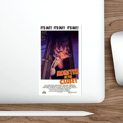 MONSTER IN THE CLOSET 1986 Movie Poster STICKER Vinyl Die-Cut Decal-The Sticker Space