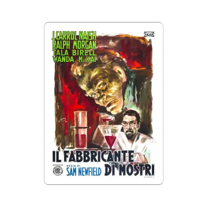 MONSTER MAKER 1944 Movie Poster - STICKER Vinyl Kiss-Cut Decal 2 Inch White - The Sticker Space