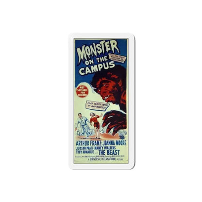MONSTER ON THE CAMPUS 1958 Movie Poster - Refrigerator Magnet 5 Inch Die-Cut - The Sticker Space