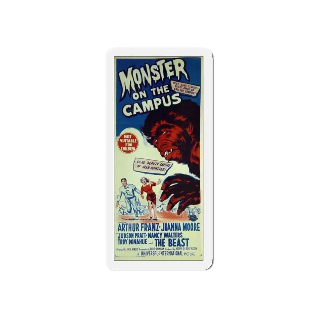 MONSTER ON THE CAMPUS 1958 Movie Poster - Refrigerator Magnet - The Sticker Space