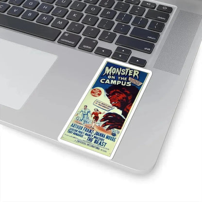 MONSTER ON THE CAMPUS 1958 Movie Poster - STICKER Vinyl Kiss-Cut Decal - The Sticker Space