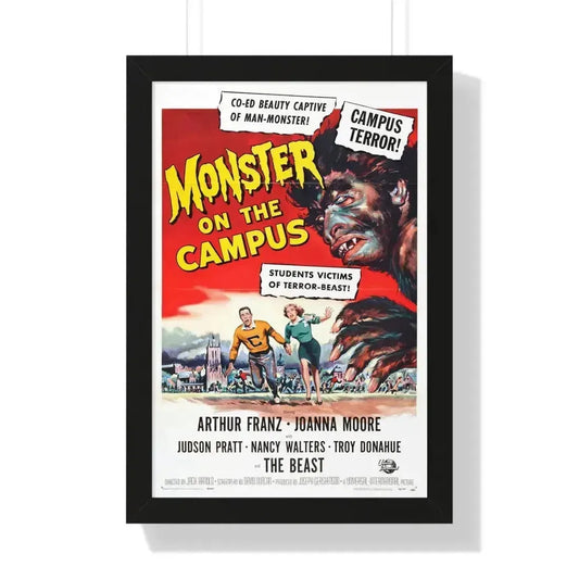 MONSTER ON THE CAMPUS (2) 1958 - Framed Movie Poster 16″ x 24″ Black - The Sticker Space