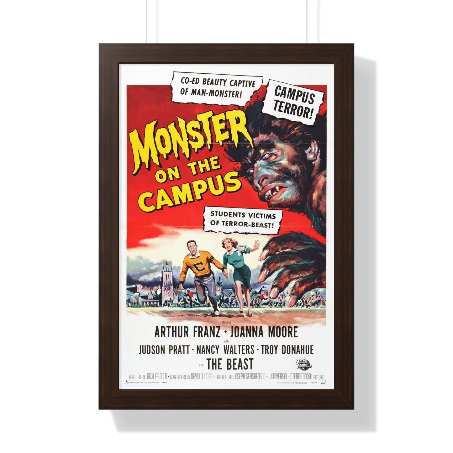 MONSTER ON THE CAMPUS (2) 1958 - Framed Movie Poster-16″ x 24″-The Sticker Space