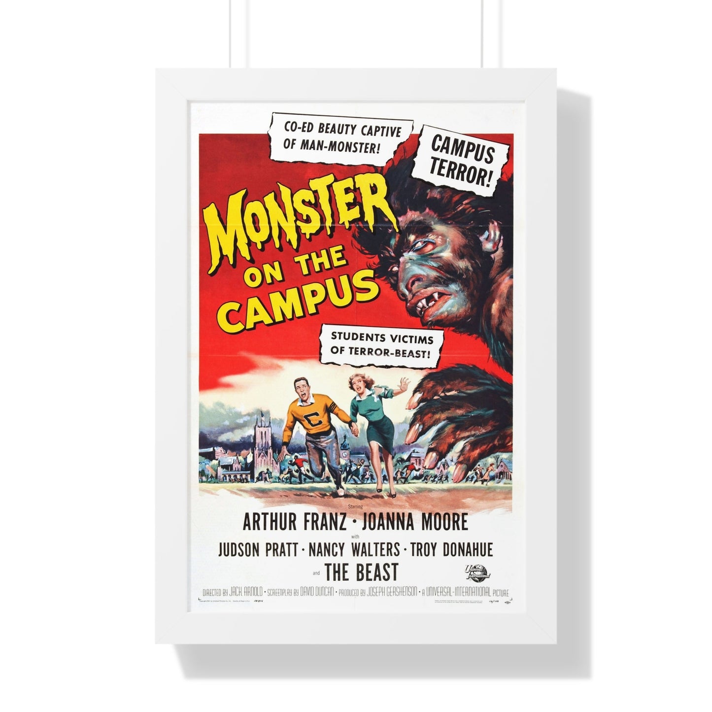 MONSTER ON THE CAMPUS (2) 1958 - Framed Movie Poster-16″ x 24″-The Sticker Space