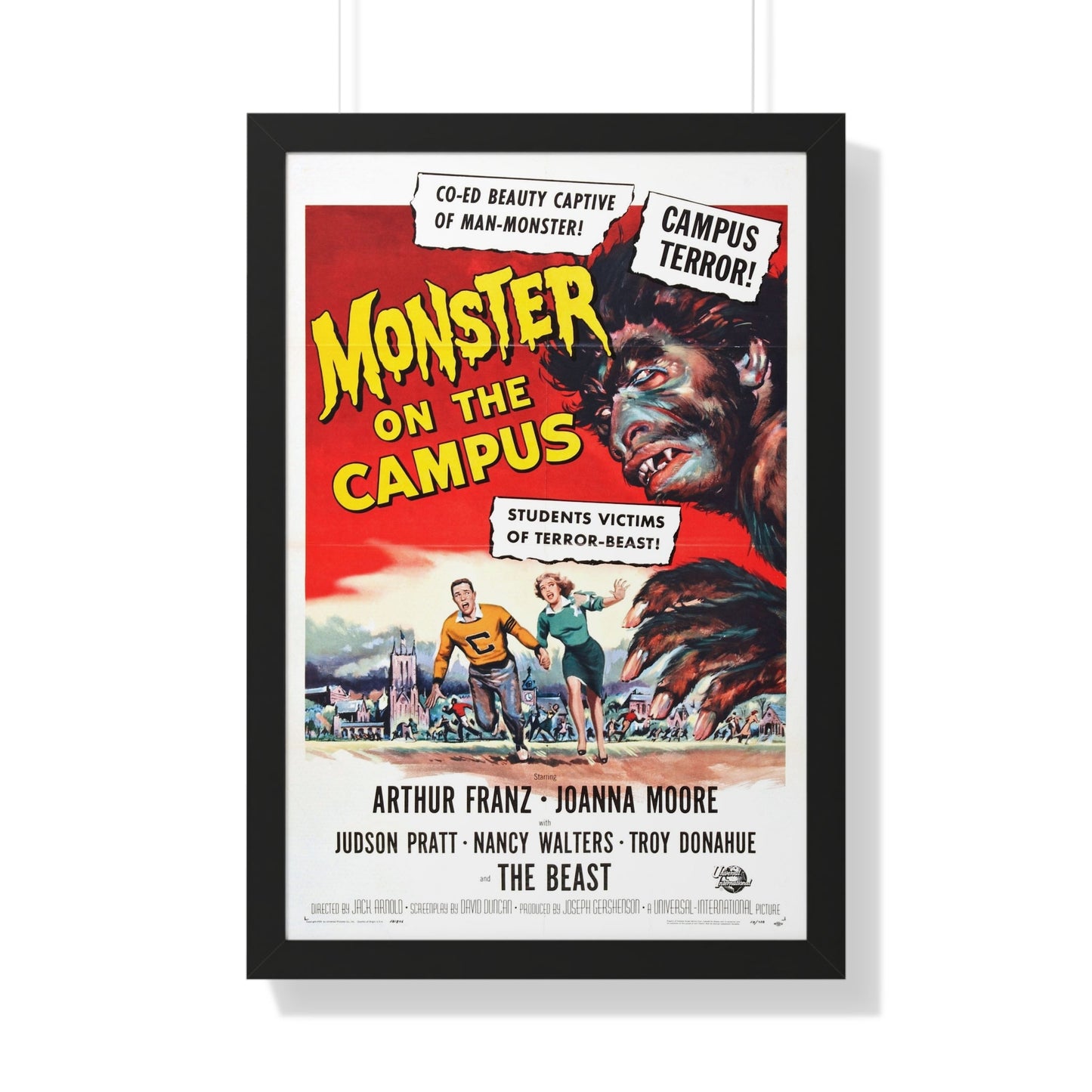 MONSTER ON THE CAMPUS (2) 1958 - Framed Movie Poster-20" x 30"-The Sticker Space