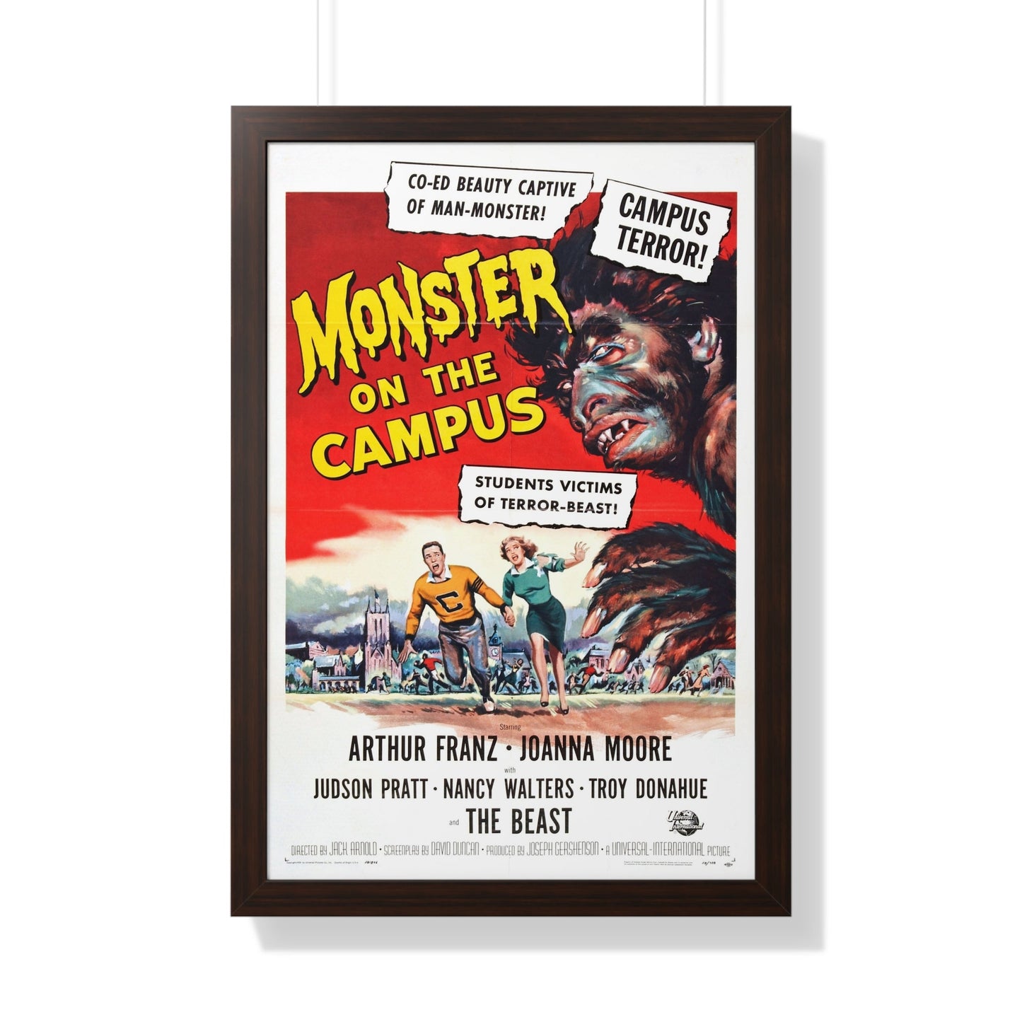 MONSTER ON THE CAMPUS (2) 1958 - Framed Movie Poster-20" x 30"-The Sticker Space