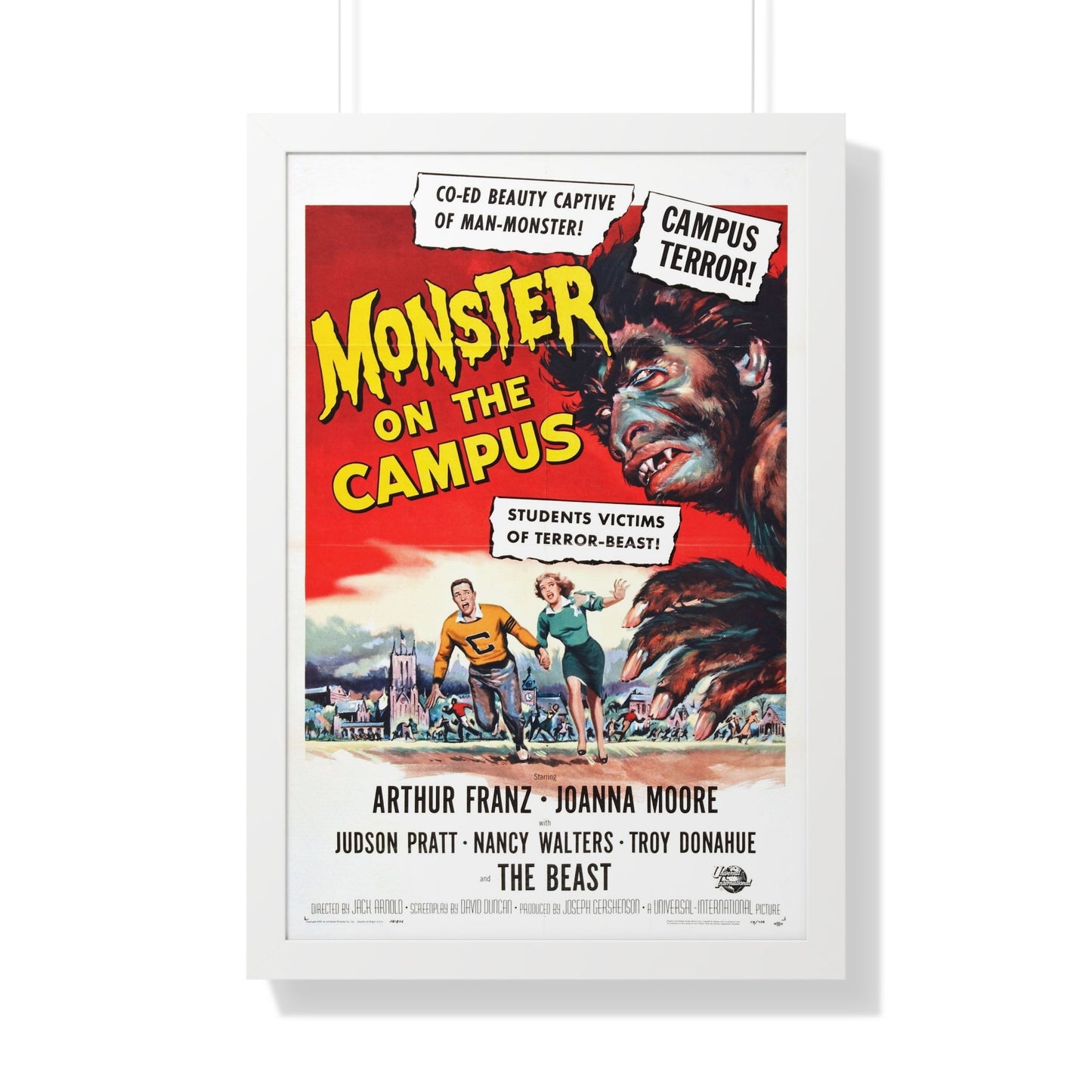 MONSTER ON THE CAMPUS (2) 1958 - Framed Movie Poster-20" x 30"-The Sticker Space