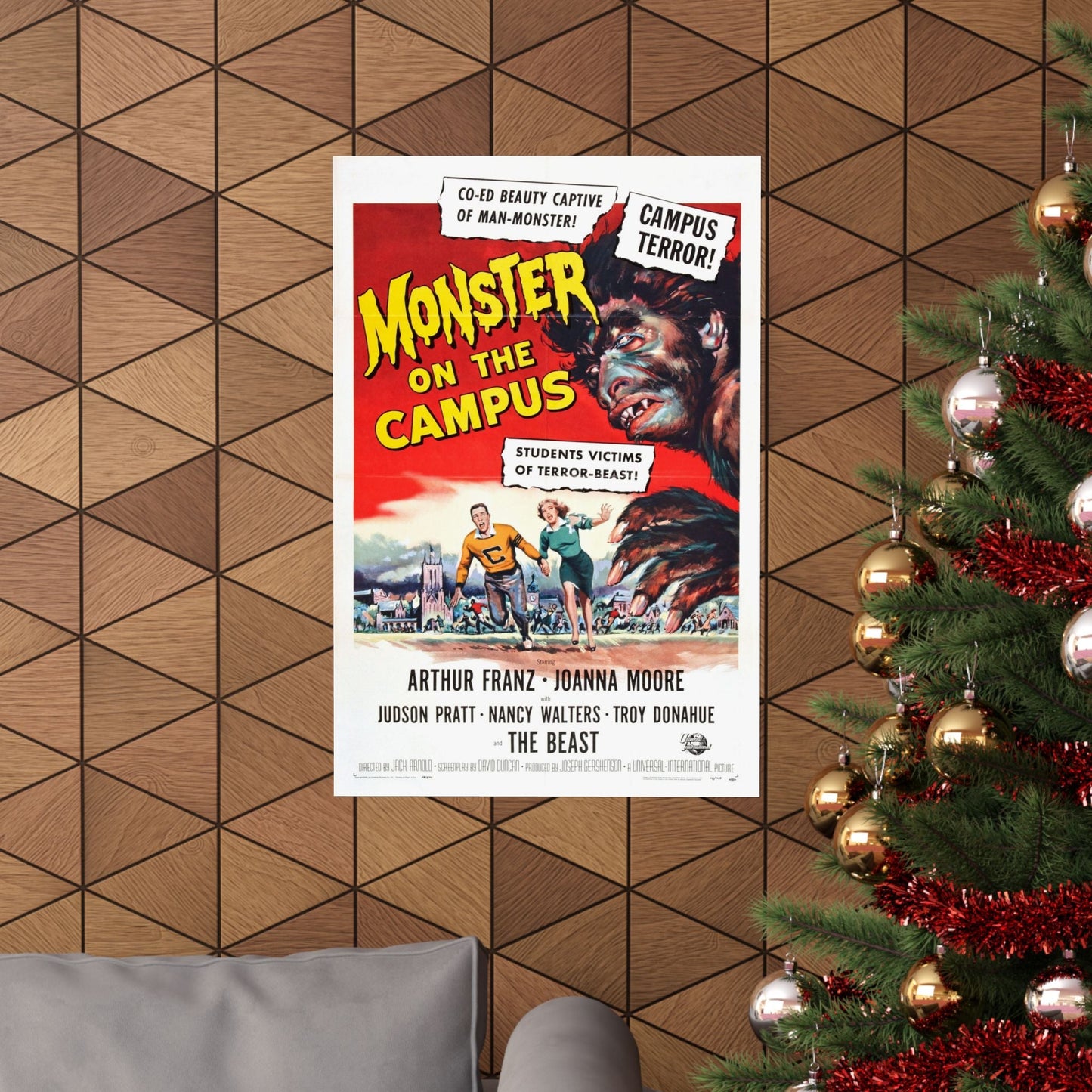 MONSTER ON THE CAMPUS (2) 1958 - Paper Movie Poster-The Sticker Space