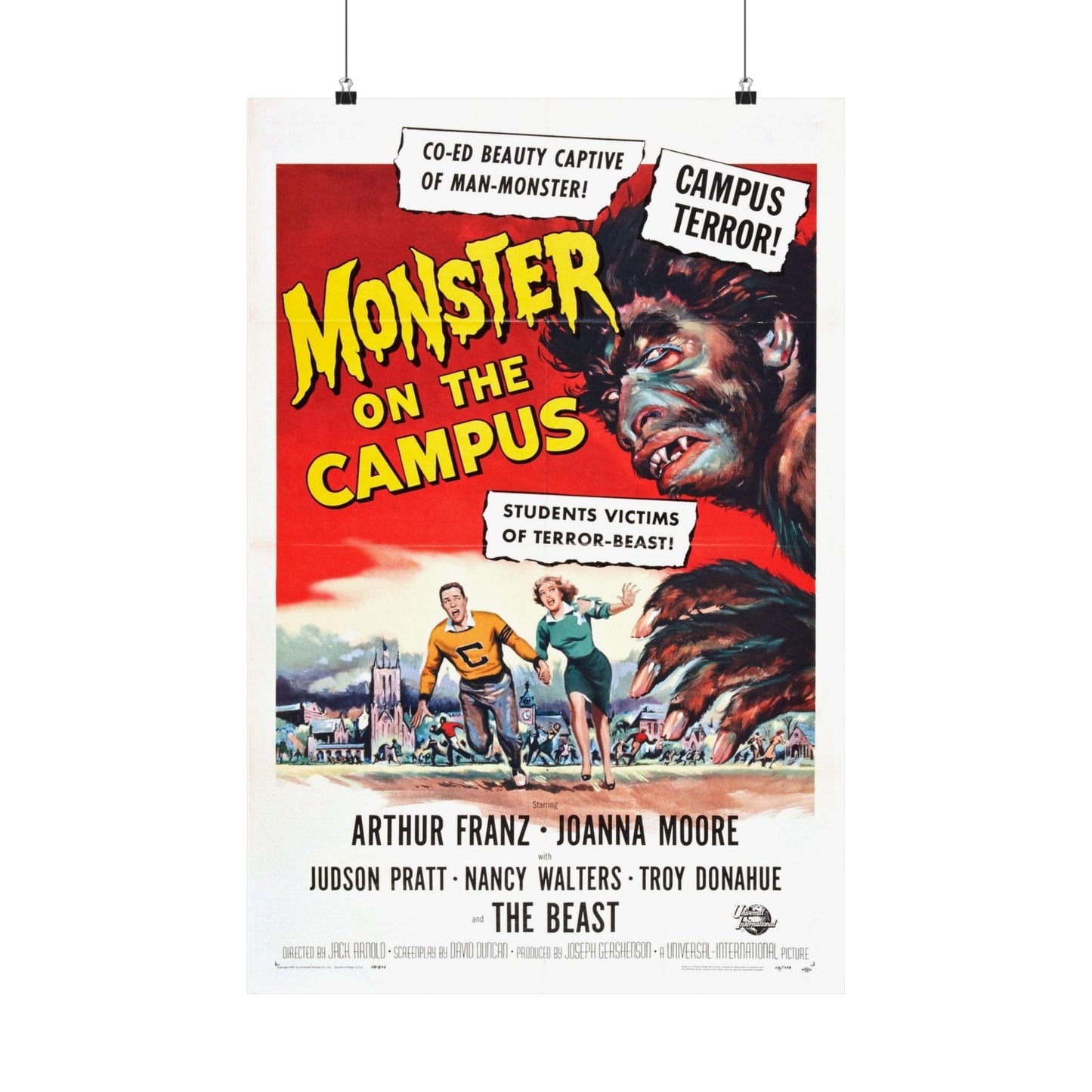 MONSTER ON THE CAMPUS (2) 1958 - Paper Movie Poster-20″ x 30″-The Sticker Space