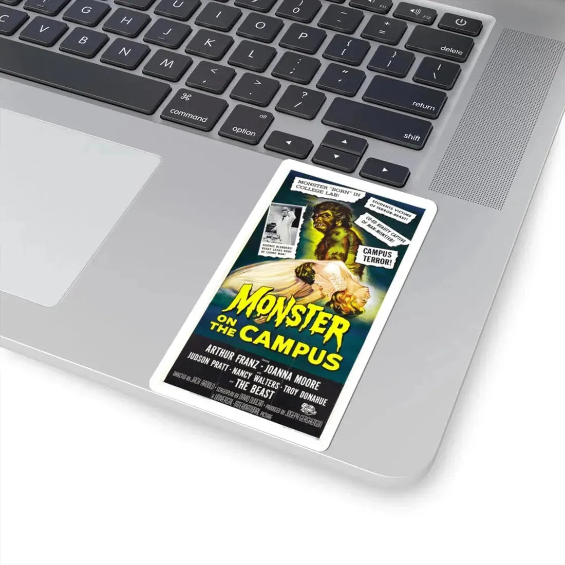 MONSTER ON THE CAMPUS (3) 1958 Movie Poster - STICKER Vinyl Kiss-Cut Decal - The Sticker Space
