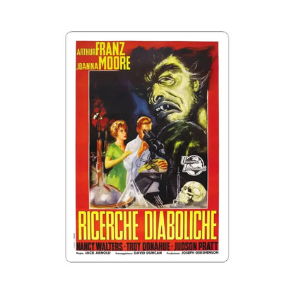 MONSTER ON THE CAMPUS (ITALIAN) 1958 Movie Poster - STICKER Vinyl Kiss-Cut Decal 3 Inch White - The Sticker Space