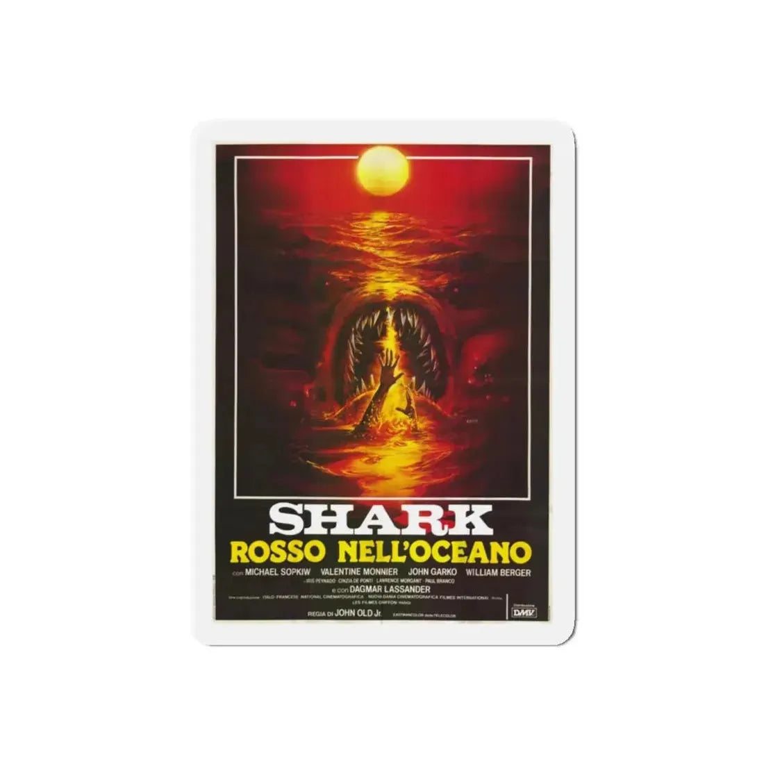 MONSTER SHARK (2) 1984 Movie Poster - Refrigerator Magnet - The Sticker Space