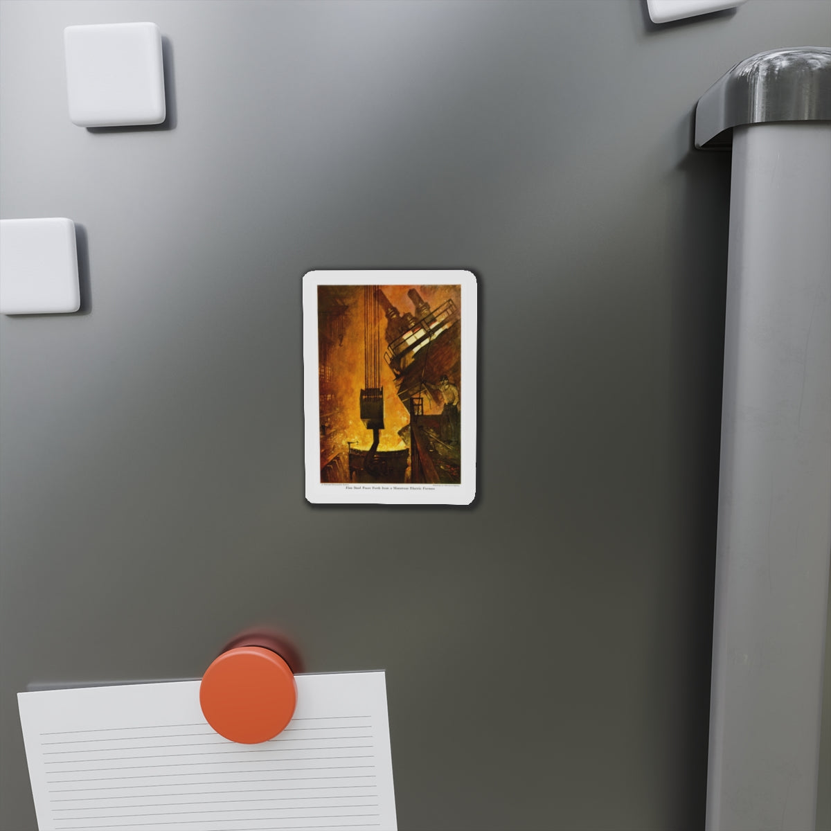 Monsterous Electric Furnace, 1945 (Magazine Illustration) Refrigerator Magnet-The Sticker Space