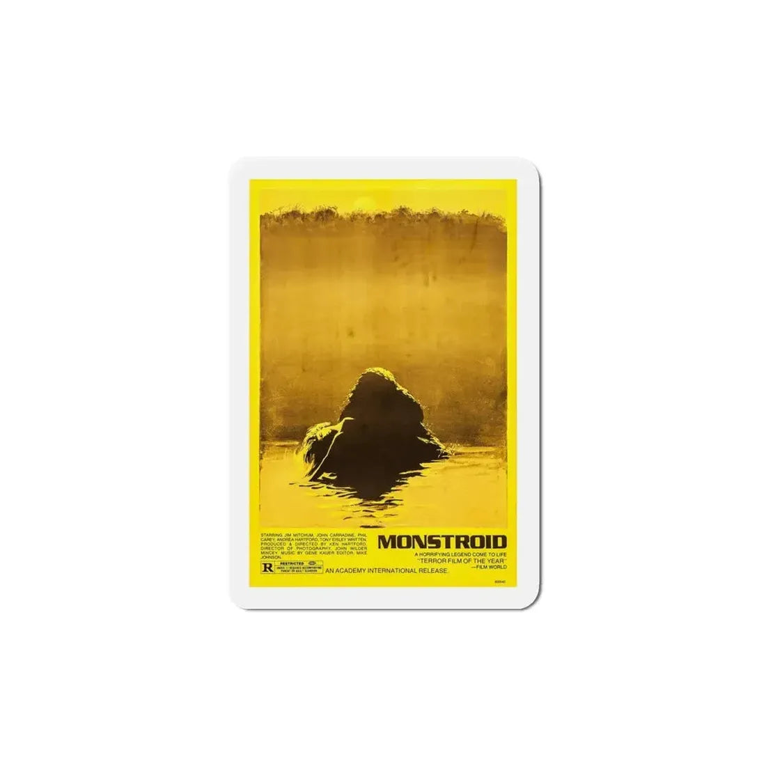 Monstroid 1980 Movie Poster Refrigerator Magnet 6 Inch - The Sticker Space