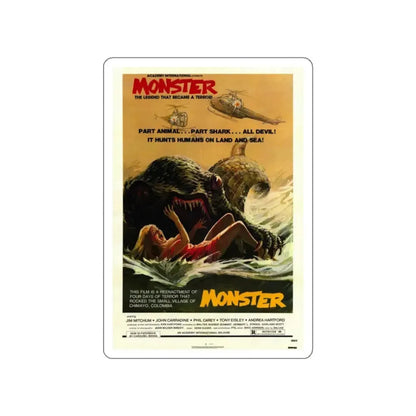MONSTROID 1980 Movie Poster STICKER Vinyl Die-Cut Decal 3 Inch - The Sticker Space