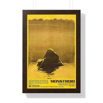 MONSTROID (TEASER) 1980 - Framed Movie Poster 16″ x 24″ Walnut - The Sticker Space