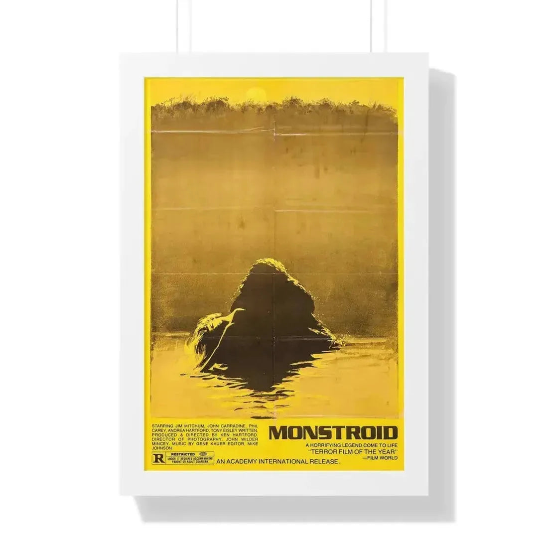 MONSTROID (TEASER) 1980 - Framed Movie Poster 16″ x 24″ White - The Sticker Space