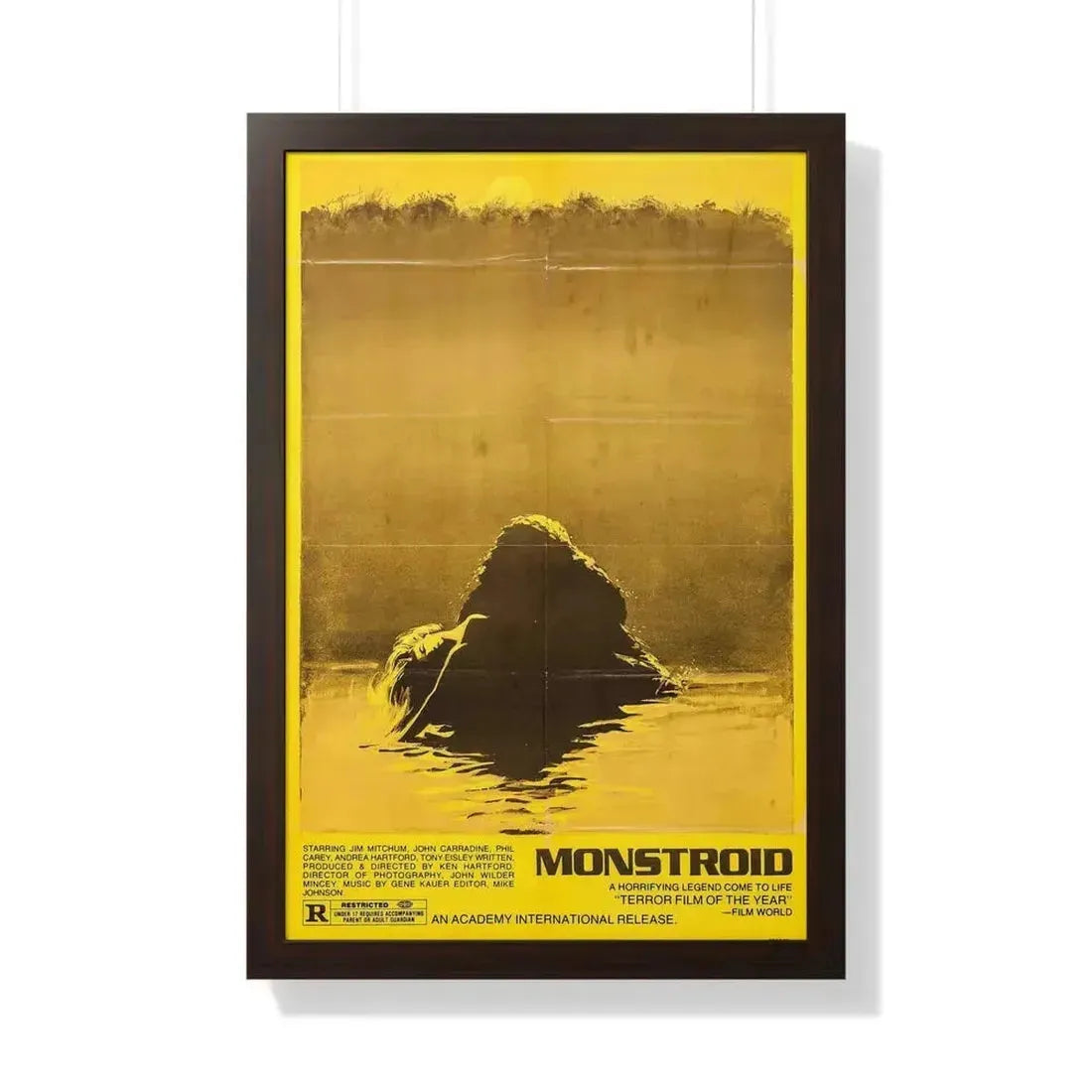 MONSTROID (TEASER) 1980 - Framed Movie Poster 20" x 30" Walnut - The Sticker Space