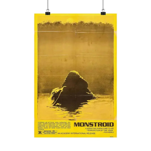 MONSTROID (TEASER) 1980 - Paper Movie Poster 12″ x 18″ Matte - The Sticker Space