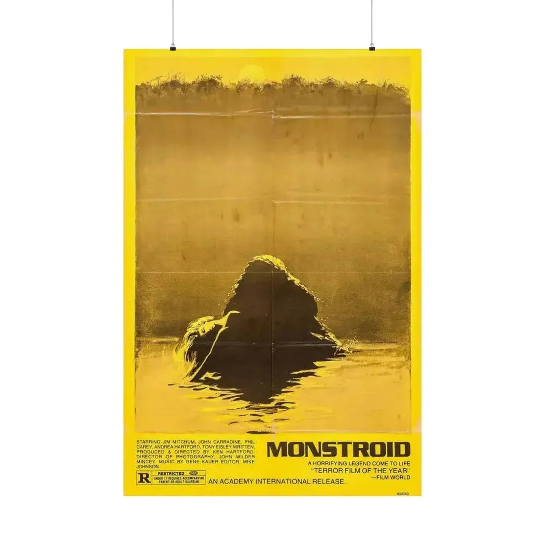 MONSTROID (TEASER) 1980 - Paper Movie Poster 36" x 54" Matte - The Sticker Space