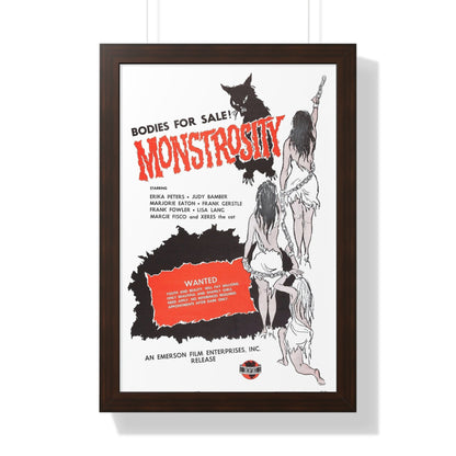 MONSTROSITY (THE ATOMIC BRAIN) 1963 - Framed Movie Poster-16″ x 24″-The Sticker Space